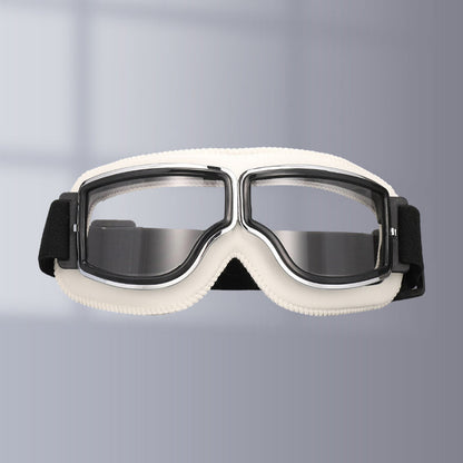 Niki | RoadRider | Vintage Motorcycle Goggles with Interchangeable Lenses and Comfort Padding
