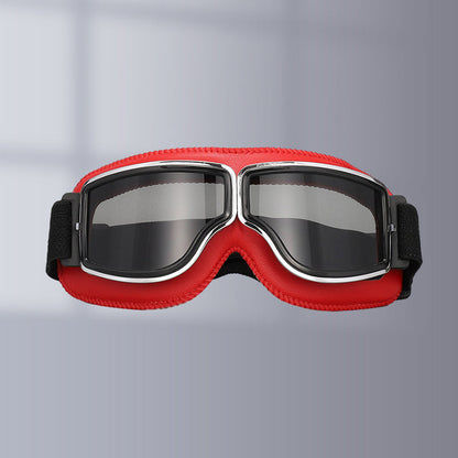 Niki | RoadRider | Vintage Motorcycle Goggles with Interchangeable Lenses and Comfort Padding