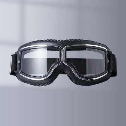Niki | RoadRider | Vintage Motorcycle Goggles with Interchangeable Lenses and Comfort Padding