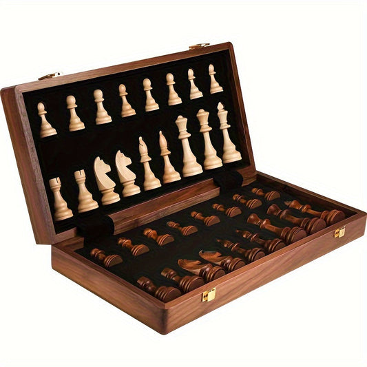 Niki | RoyalWood Luxury Chess Set – Solid Wood Chessboard with Finely Detailed Pieces