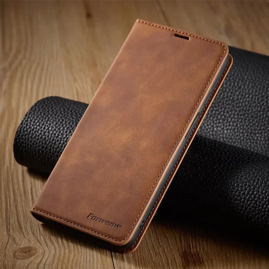 Niki | Samsung Case: Magnetic Leather Bag for Stylish Protection