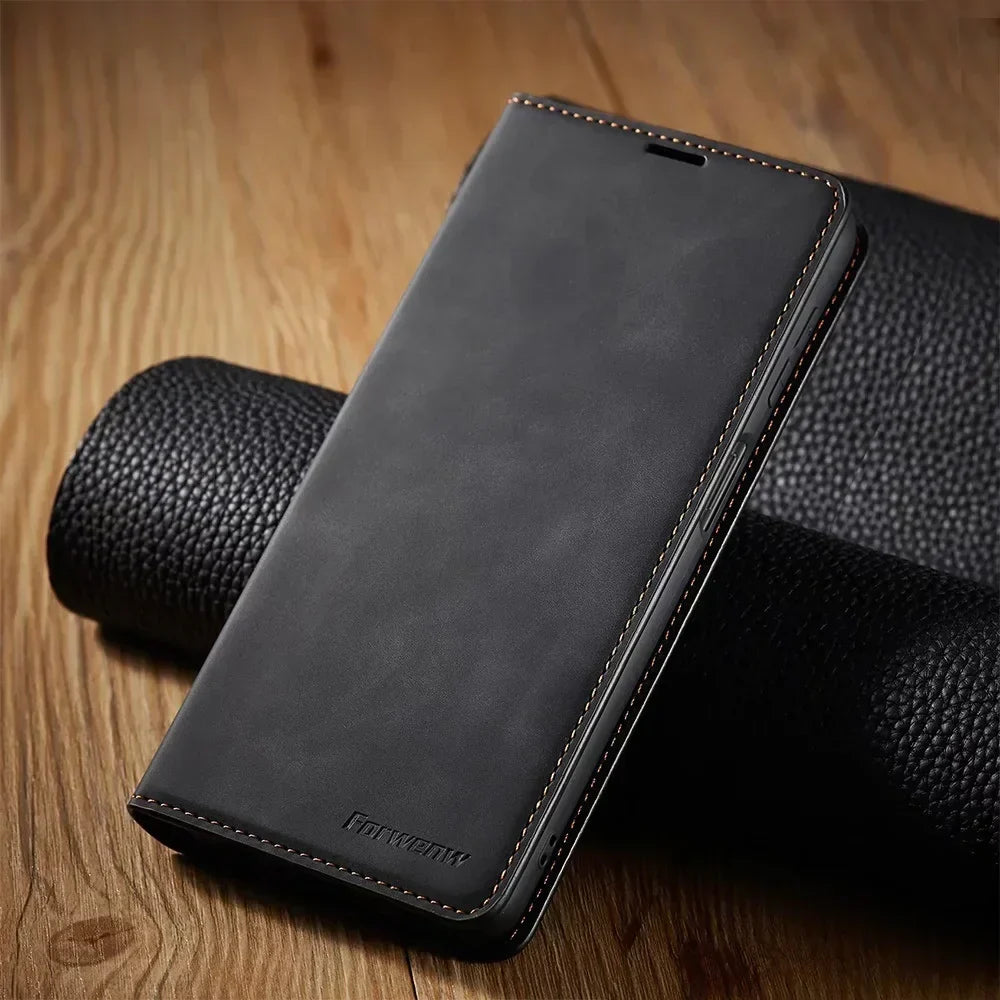 Niki | Samsung Case: Magnetic Leather Bag for Stylish Protection