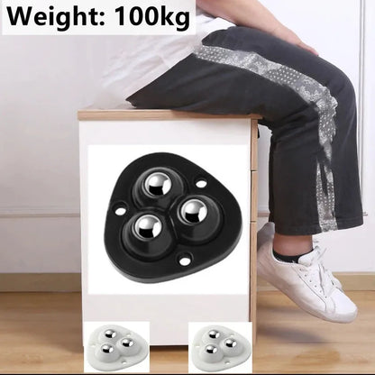 Niki | Self-adhesive fully swivel furniture moving wheels