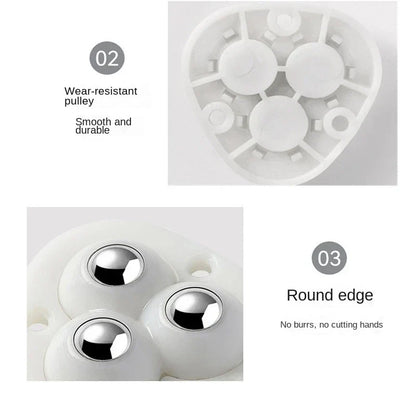 Niki | Self-adhesive fully swivel furniture moving wheels