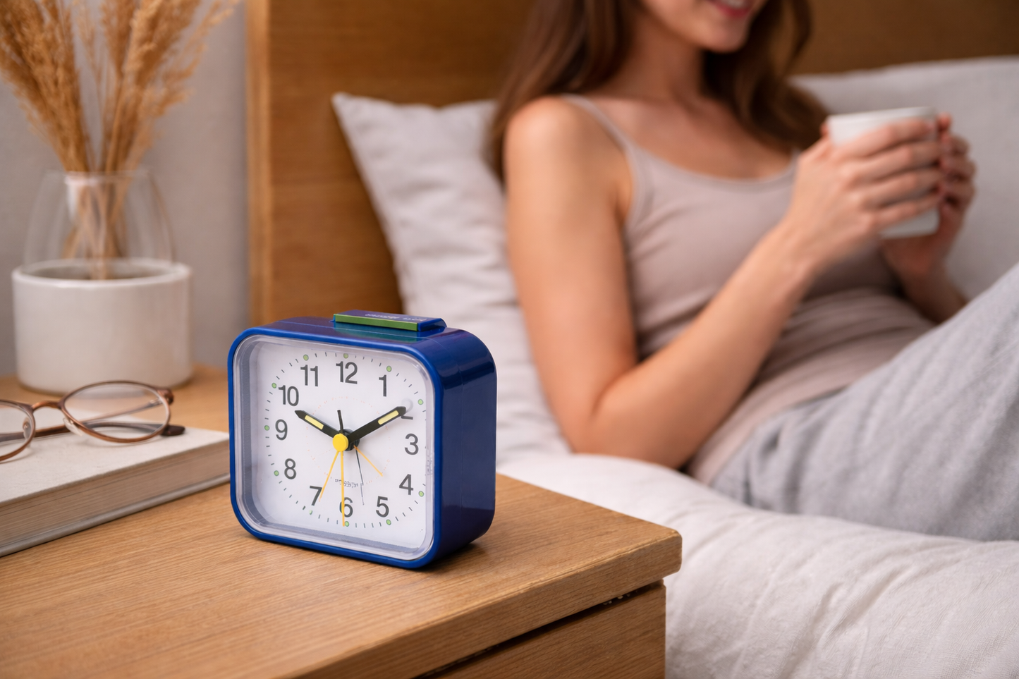 Niki | Silent & Peaceful Alarm Clock – Non-Ticking, Gentle Wake-Up Light, Snooze Function