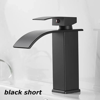 Niki Sink Mixer Aqualis Noir | Stainless Steel | Hot & Cold Water | For Bathroom & Guest Toilet