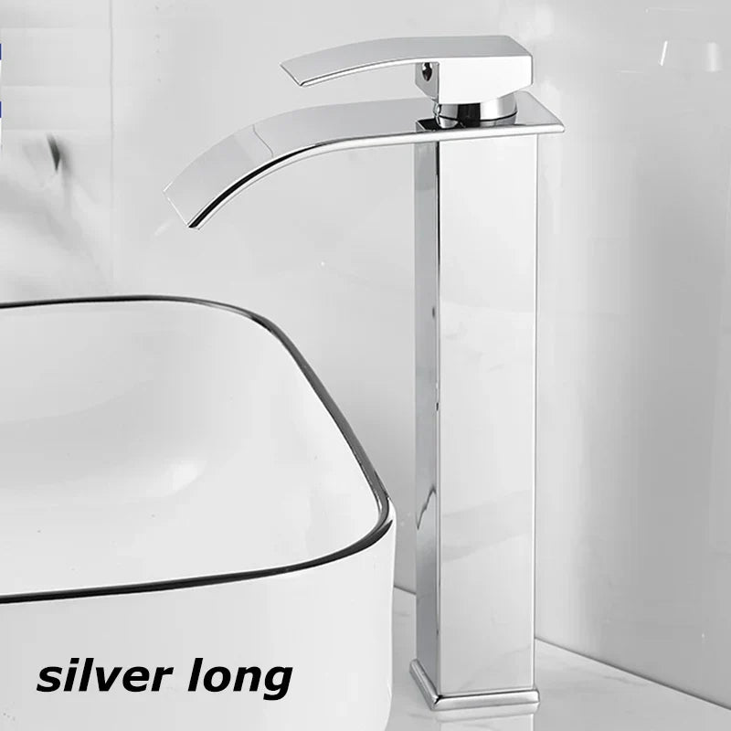 Niki Sink Mixer Aqualis Noir | Stainless Steel | Hot & Cold Water | For Bathroom & Guest Toilet