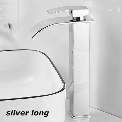 Niki Sink Mixer Aqualis Noir | Stainless Steel | Hot & Cold Water | For Bathroom & Guest Toilet