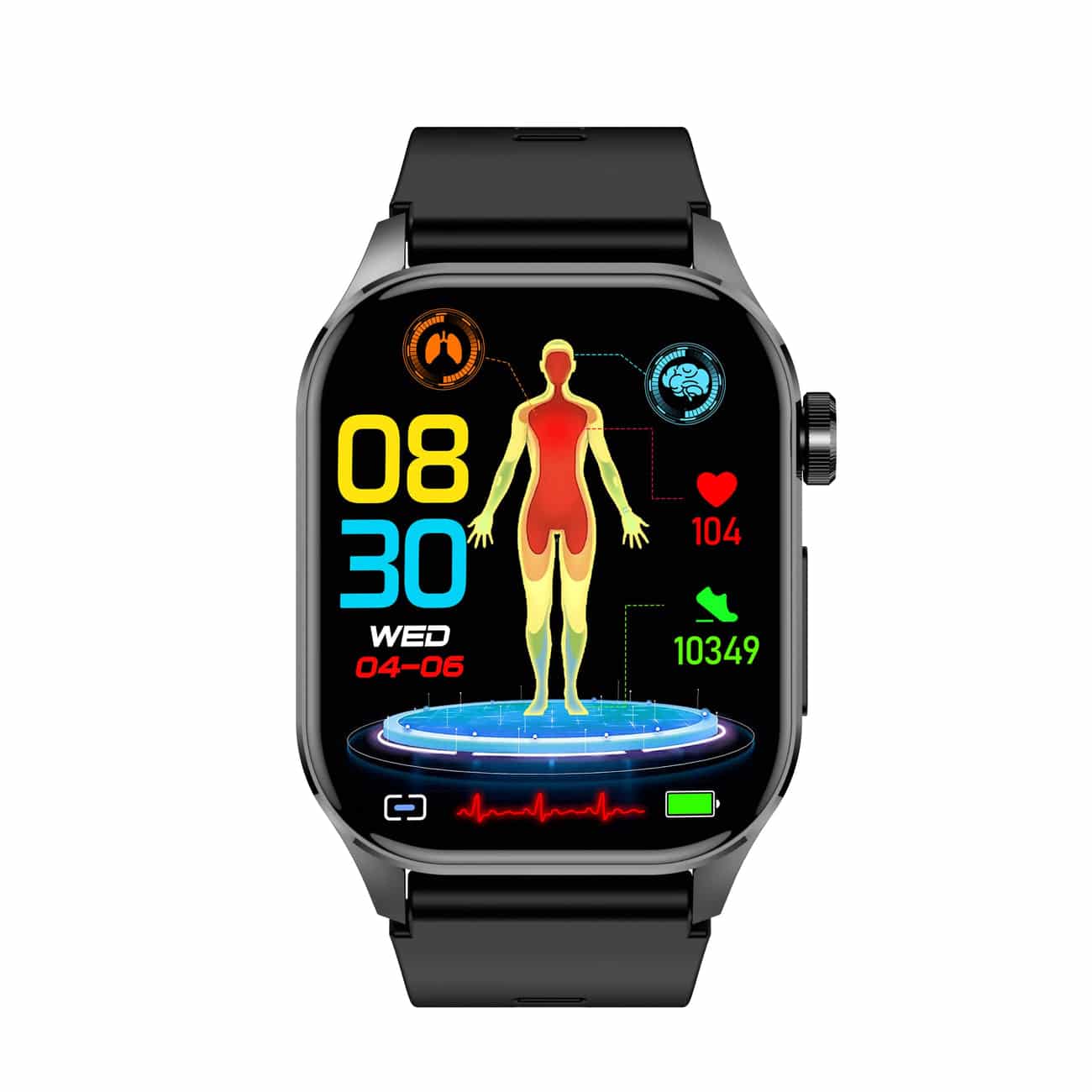 Niki | Smartwatch with EKG, Blood Sugar and Blood Pressure Measurement - HealthSync