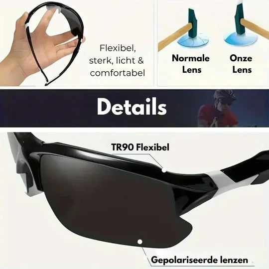 Niki | Sports Polarized Sunglasses Wrap Design