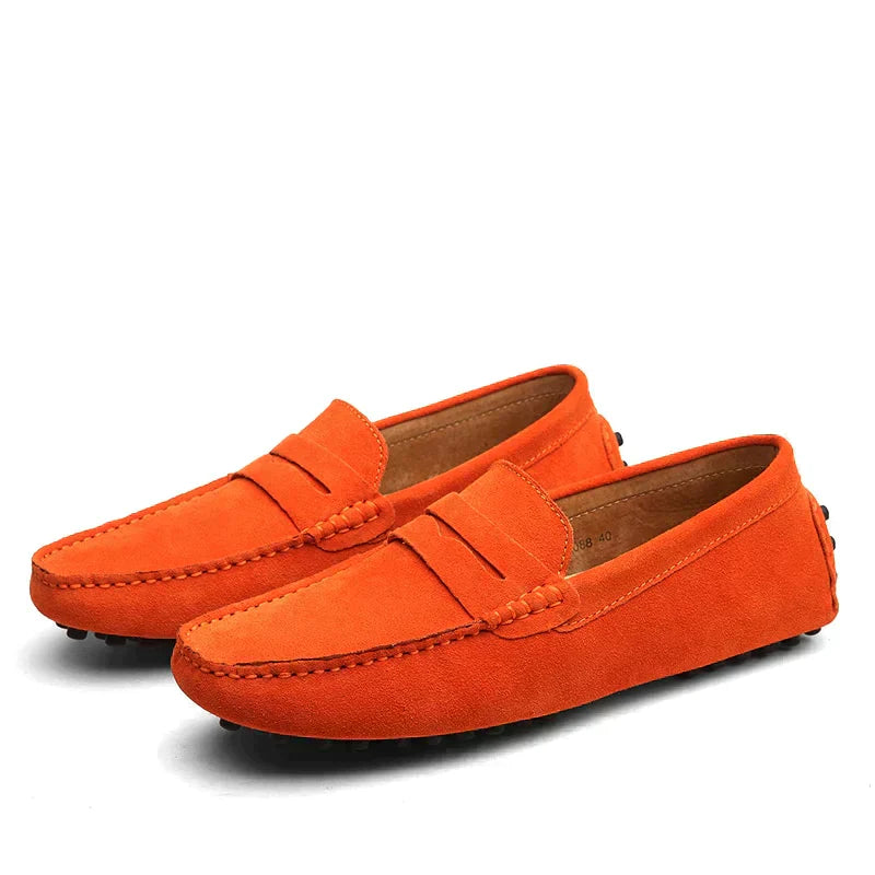 Genuine Suede Driving Shoes - Italian Inspired