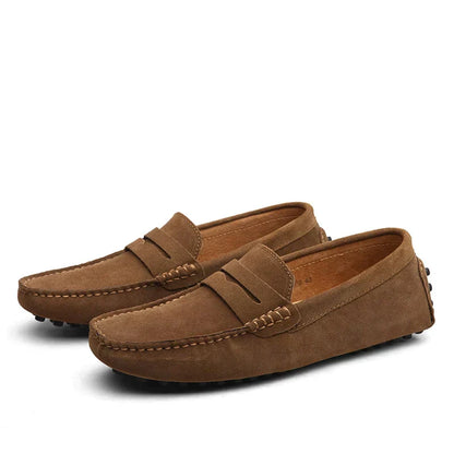 Genuine Suede Driving Shoes - Italian Inspired