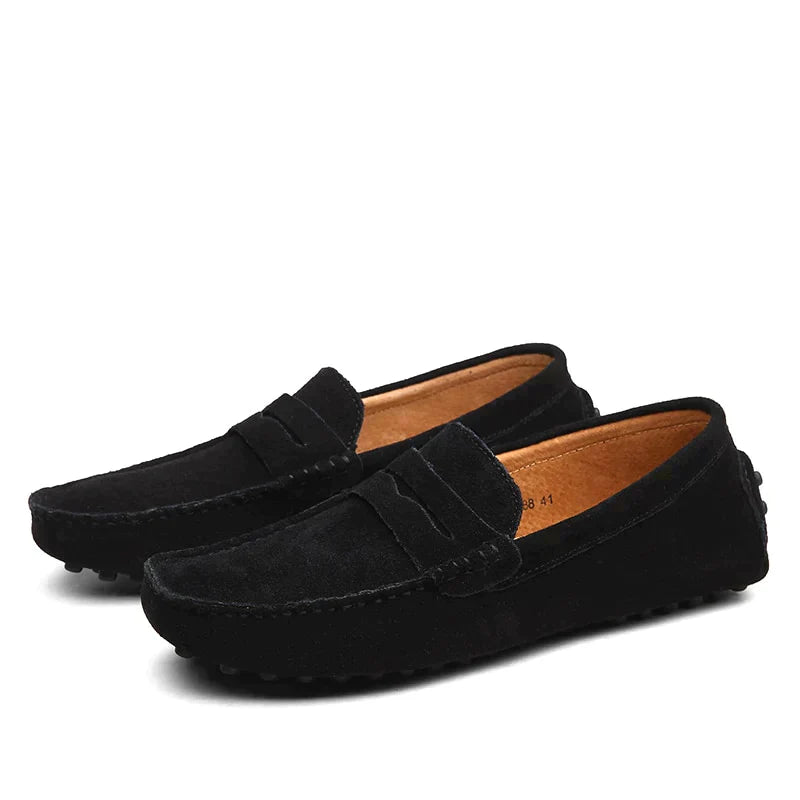 Genuine Suede Driving Shoes - Italian Inspired