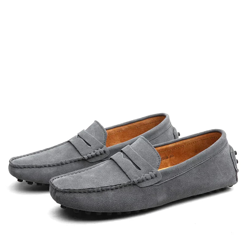 Genuine Suede Driving Shoes - Italian Inspired