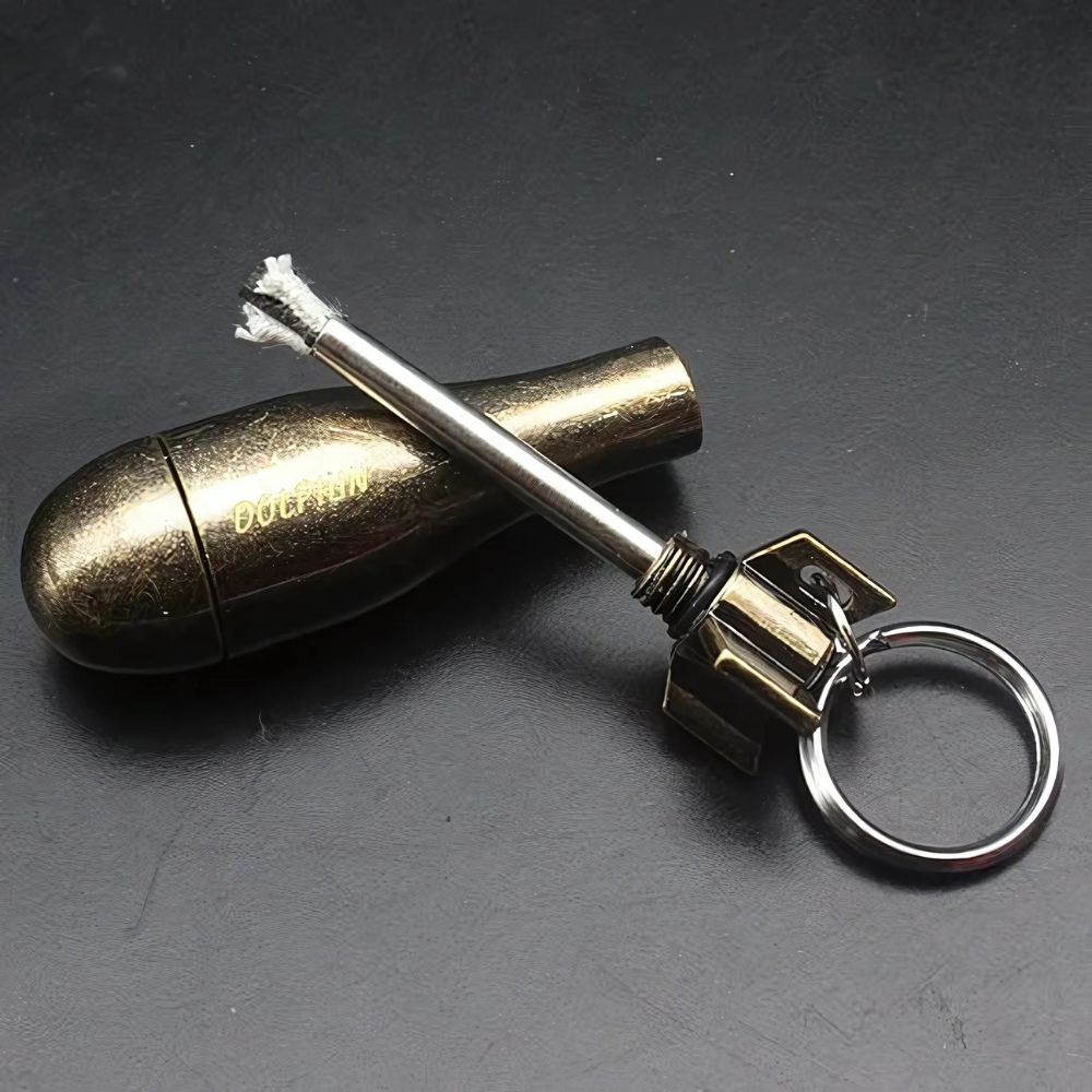 Niki | Waterproof Flint Lighter Keychain for Survival