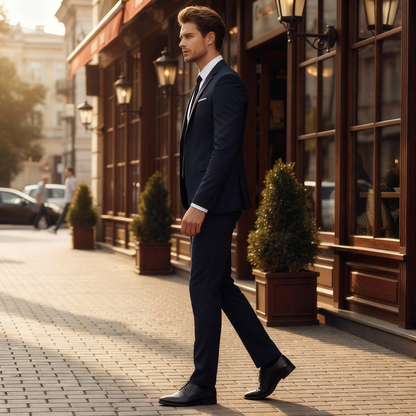 Sharp Slim Fit Suit Ensemble