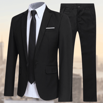 Sharp Slim Fit Suit Ensemble