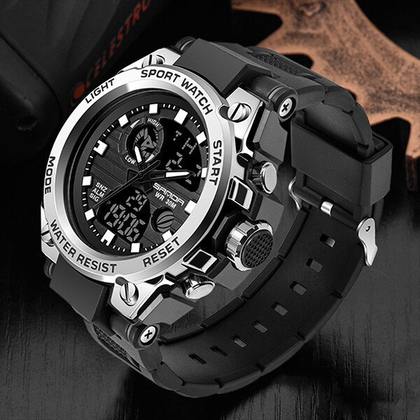 Niki | TitanGuard Military Men's Watch – Robust Multifunctional Analog & Digital Watch