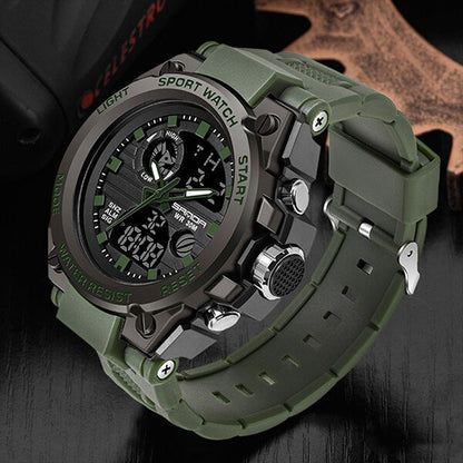 Niki | TitanGuard Military Men's Watch – Rugged Multifunctional Analog & Digital Timepiece