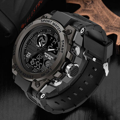 Niki | TitanGuard Military Men's Watch – Rugged Multifunctional Analog & Digital Timepiece