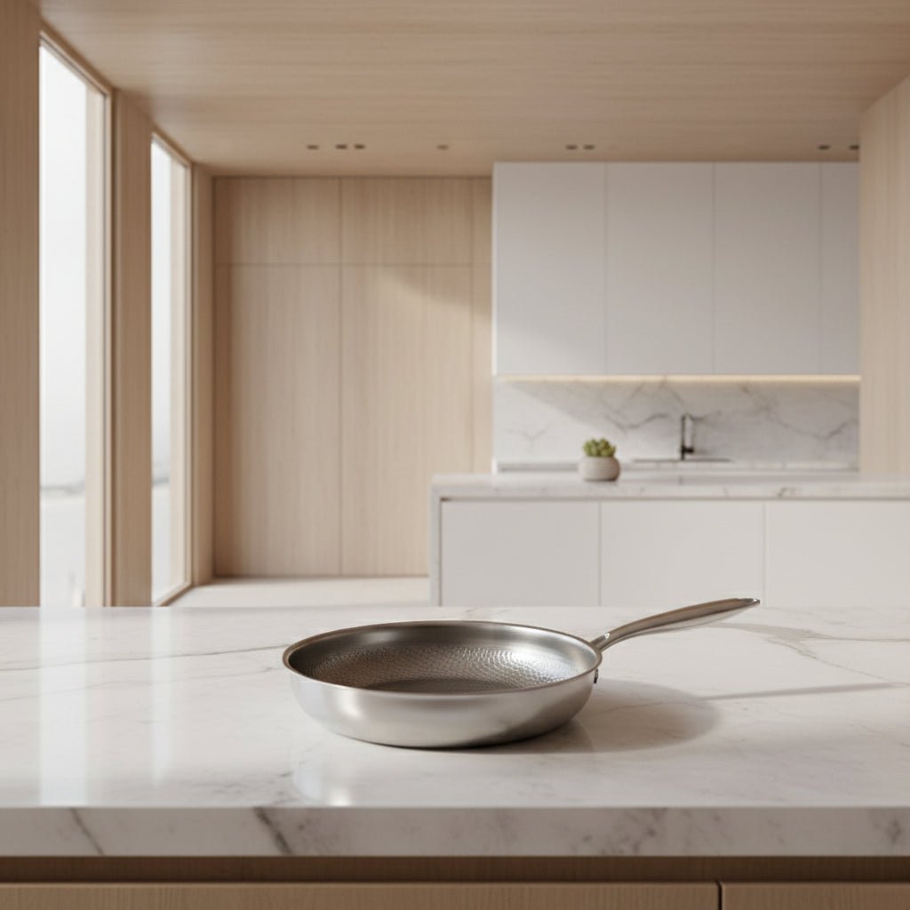 Niki | Hammered titanium frying pan, induction safe, naturally non-stick