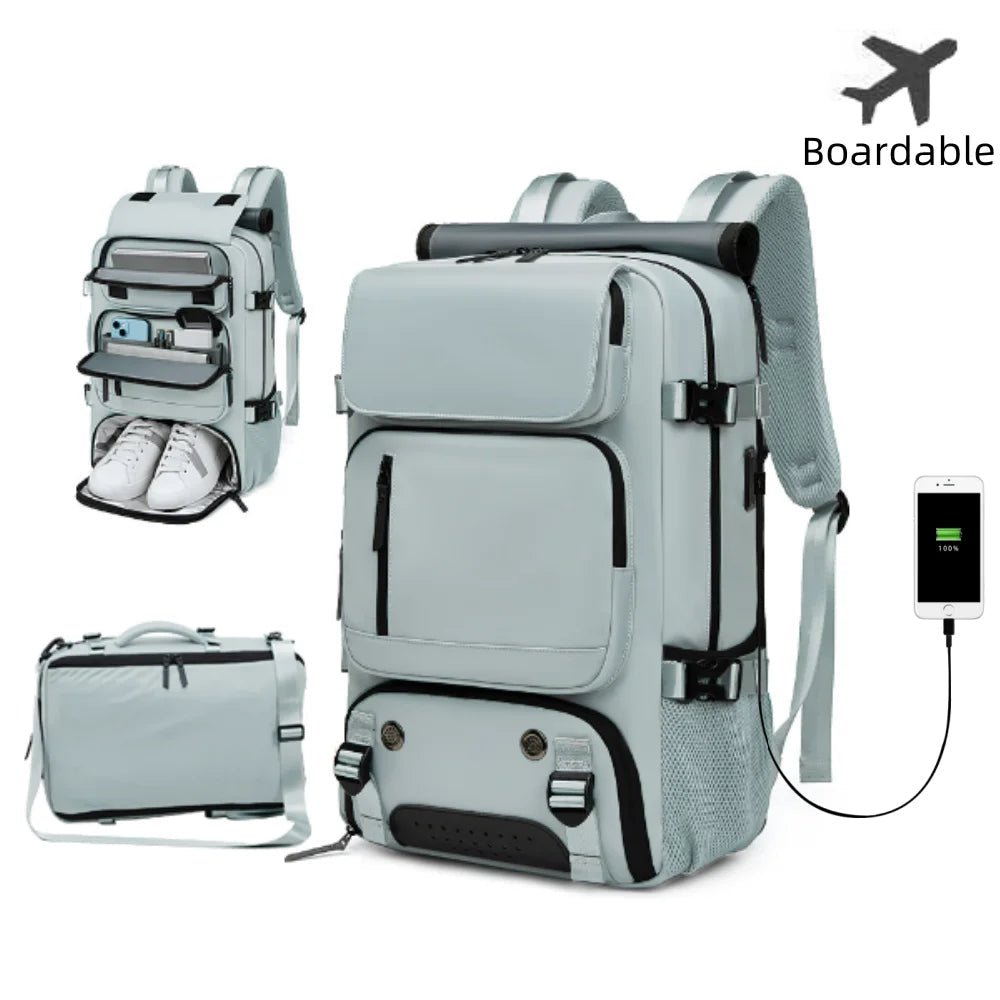 Niki | TRAVELMAX Pack – Waterproof Travel Backpack with USB Port, Shoe Compartment & Anti-Theft Pocket
