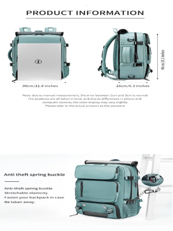 Niki | TRAVELMAX Pack – Waterproof Travel Backpack with USB Port, Shoe Compartment & Anti-Theft Pocket