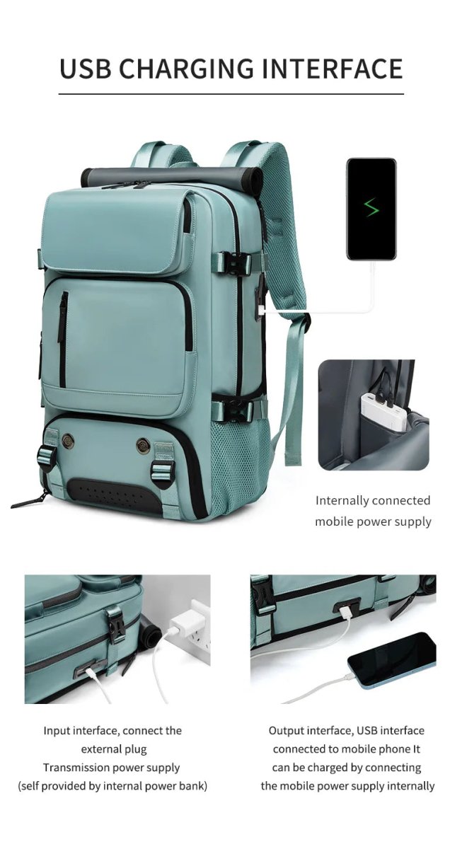 Niki | TRAVELMAX Pack – Waterproof Travel Backpack with USB Port, Shoe Compartment & Anti-Theft Pocket