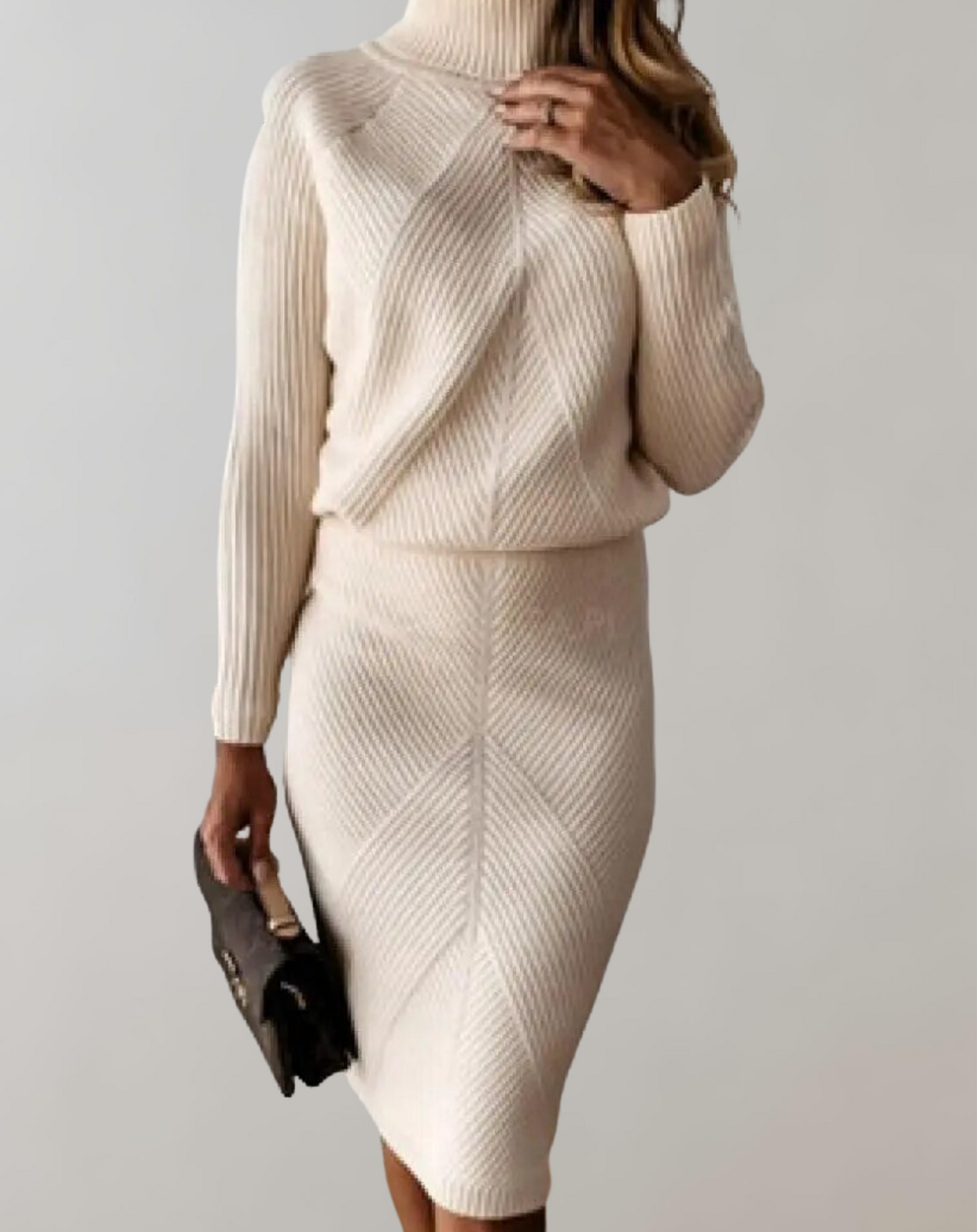 Niki | Women's Cozy Turtleneck Knit Set