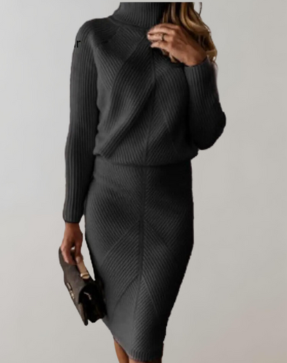 Niki | Women's Cozy Turtleneck Knit Set