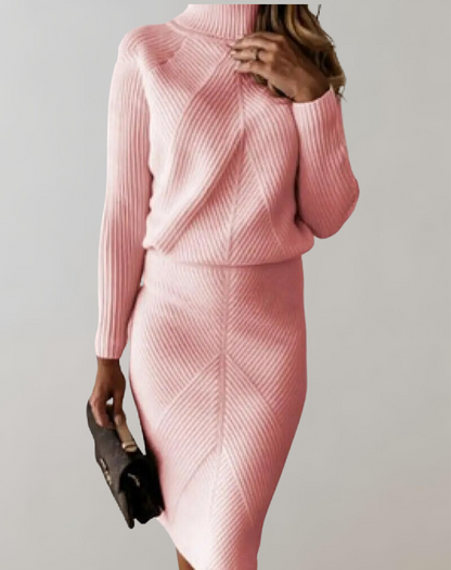 Niki | Women's Cozy Turtleneck Knit Set