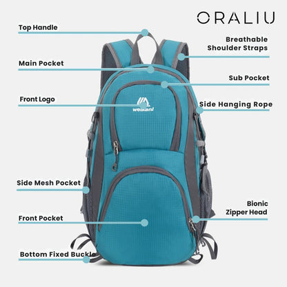Niki | Ultralight Waterproof Outdoor Backpack – Lightweight Daypack for Hiking, Camping & Travel