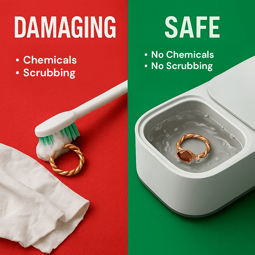 Niki | Sonic Cleaner | For Jewelry, Glasses, Watches & Dentures