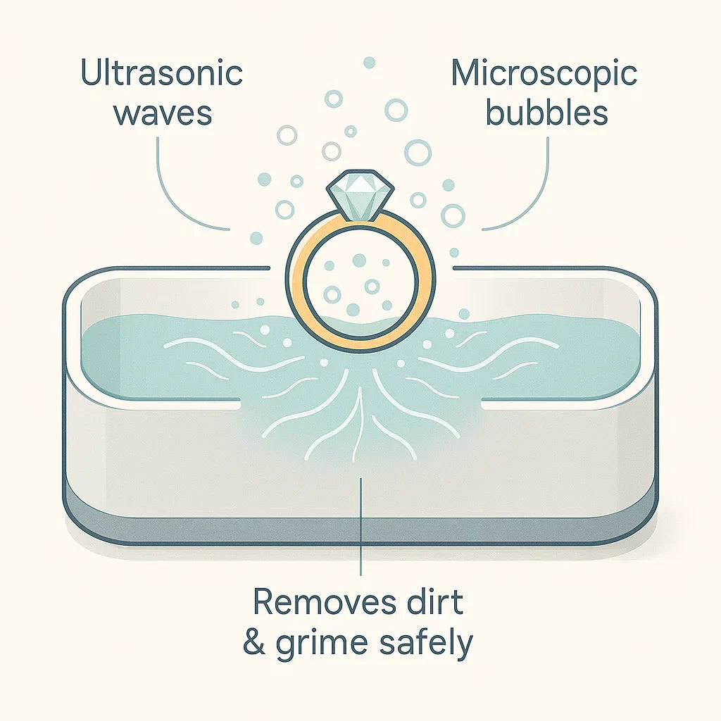 Niki | Sonic Cleaner | For Jewelry, Glasses, Watches & Dentures
