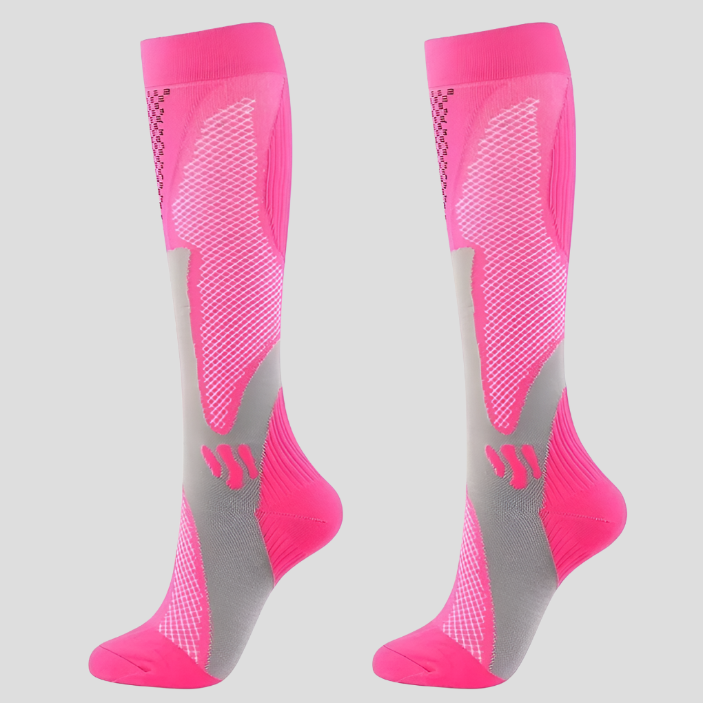 Niki | Unisex Compression Knee High Socks with Textured Knit