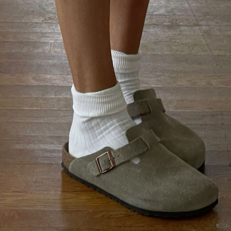 Niki | Casual Leather Slides for Everyday Comfort