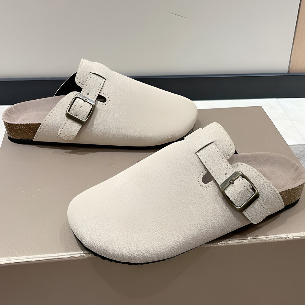 Niki | Casual Leather Slides for Everyday Comfort