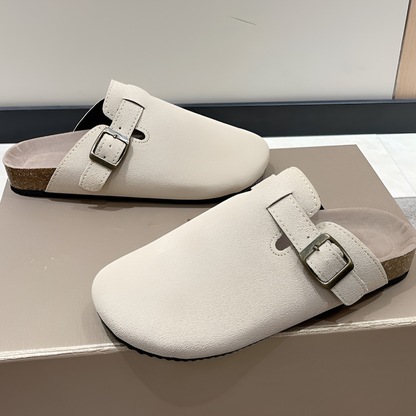 Niki | Casual Leather Slides for Everyday Comfort