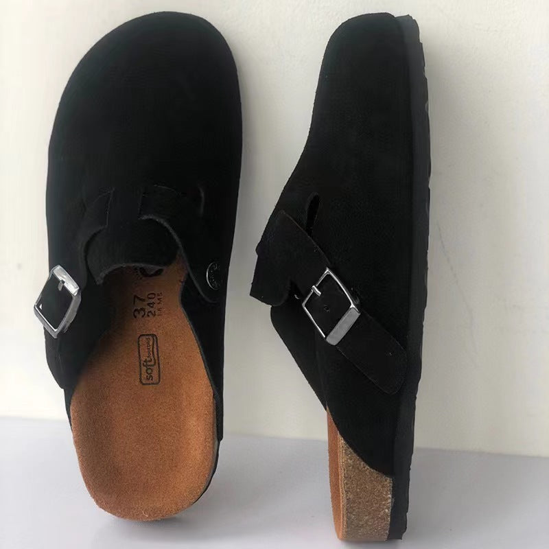 Niki | Casual Leather Slides for Everyday Comfort