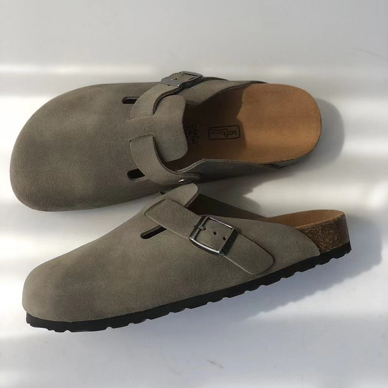 Niki | Casual Leather Slides for Everyday Comfort