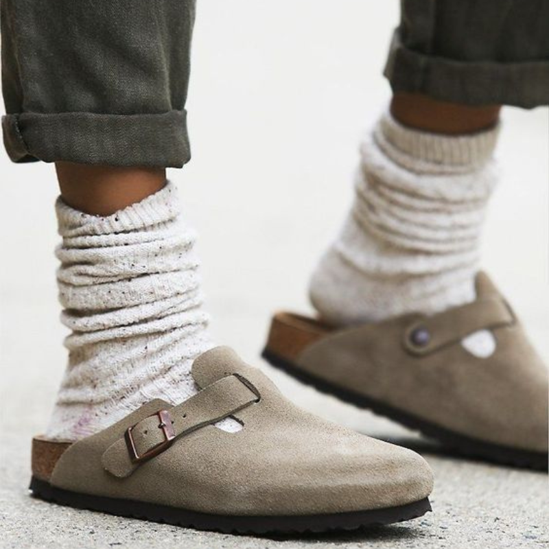 Niki | Casual Leather Slides for Everyday Comfort