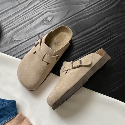 Niki | Casual Leather Slides for Everyday Comfort