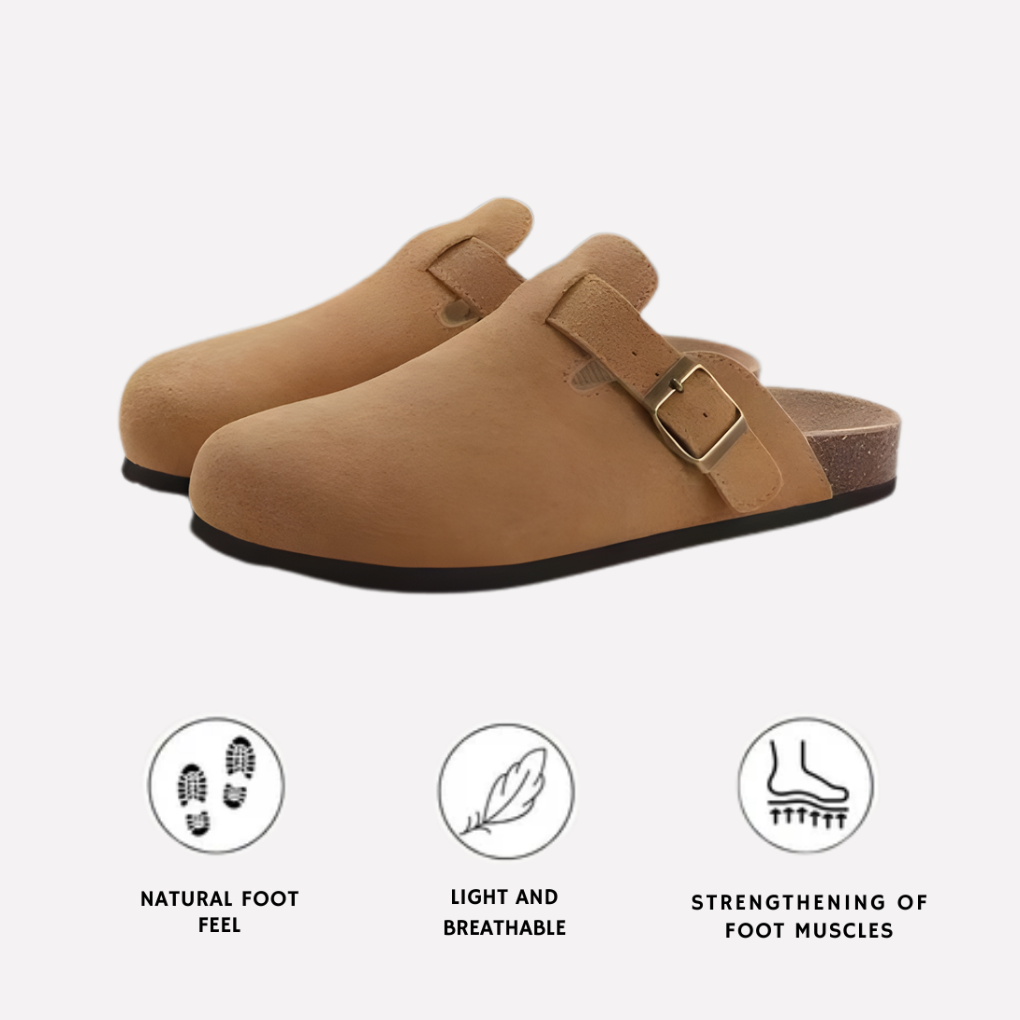 Niki | Comfortable Slip-On Clogs with Buckle Detail