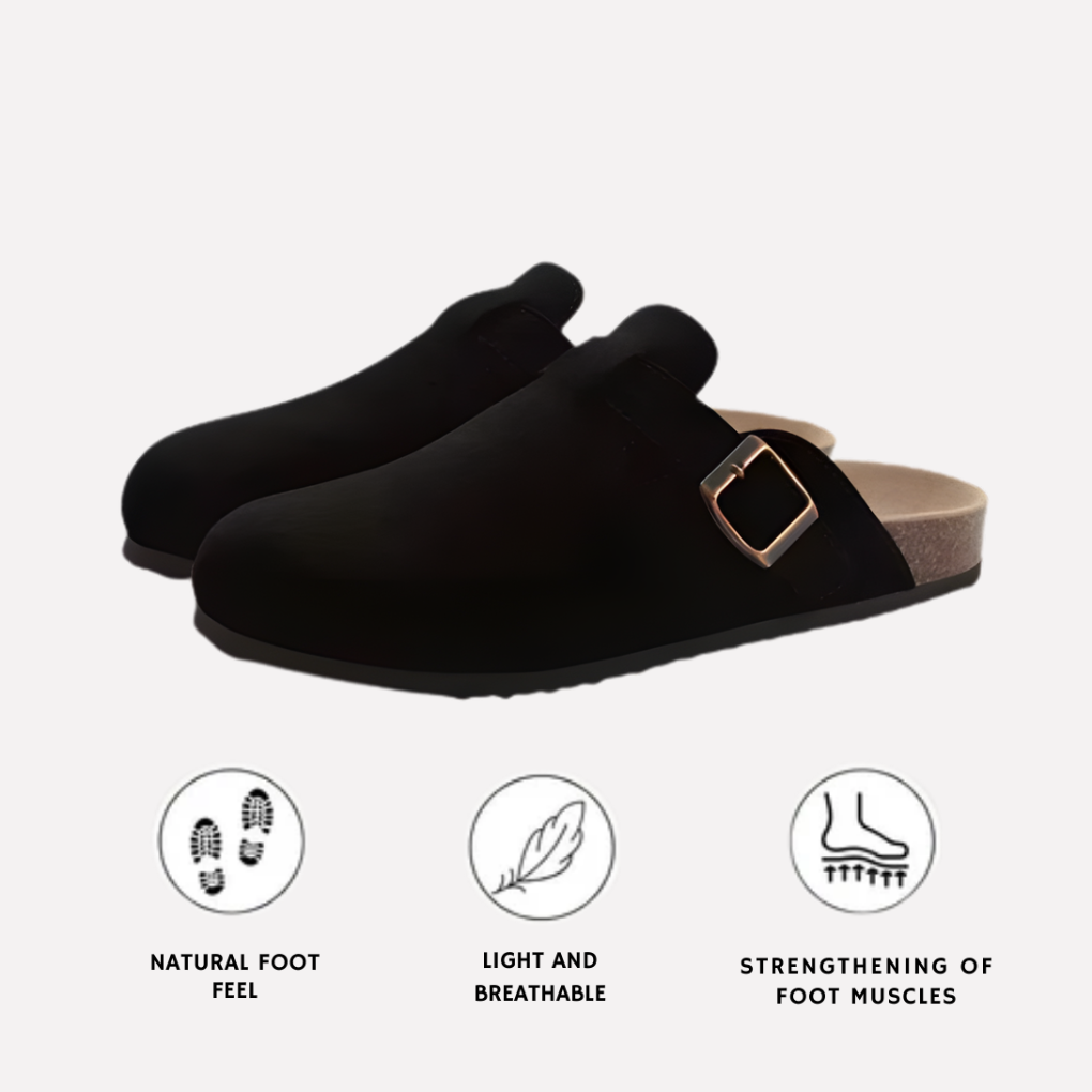 Niki | Comfortable Slip-On Clogs with Buckle Detail