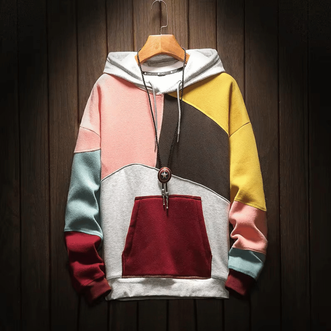 Relaxed Colorblock Hoodie