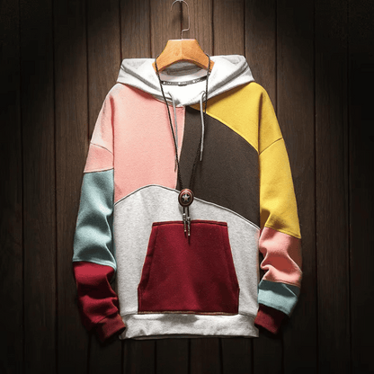 Relaxed Colorblock Hoodie