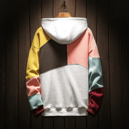 Relaxed Colorblock Hoodie