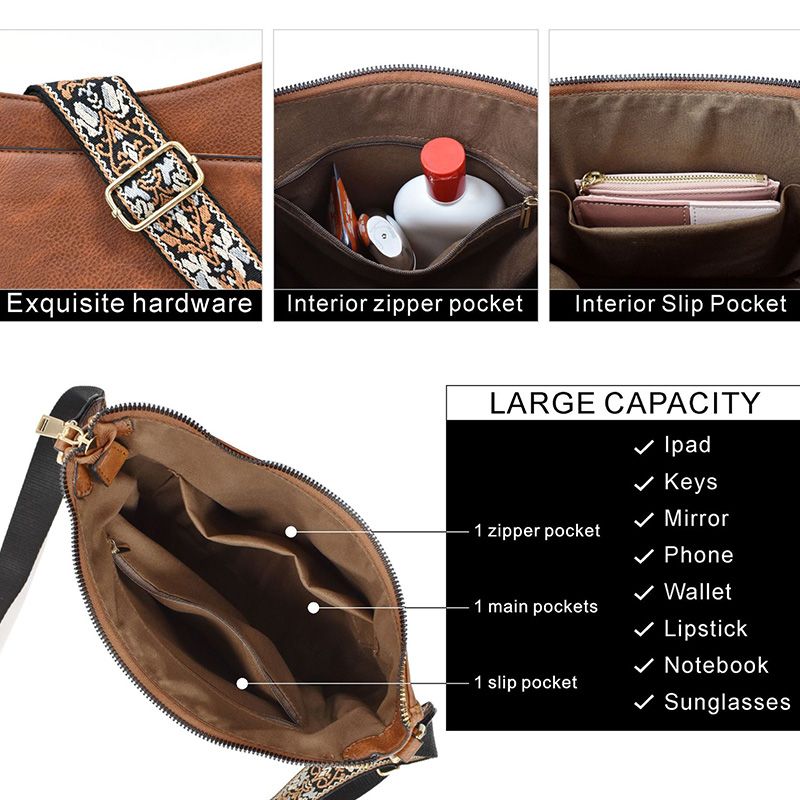 Niki | Versatile leather crossbody bag for women