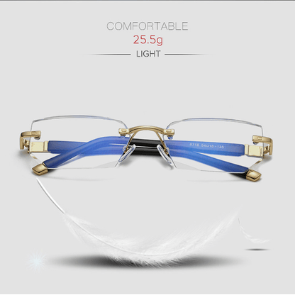 Niki | Viselio Intelligent Reading Glasses with Progressive Lenses | Ultra-Light & Blue Light Filter | For Near & Distant Vision | Titanium Frame TR90