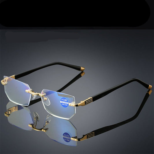 Niki | Viselio Intelligent Reading Glasses with Progressive Lenses | Ultra-Light & Blue Light Filter | For Near & Distant Vision | Titanium Frame TR90